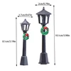 1/12 Dollhouse Mini Street Light Models Dollhouse Christmas Street Lamp Ornament Dolls House Micro Fairy Garden Decoration 6
