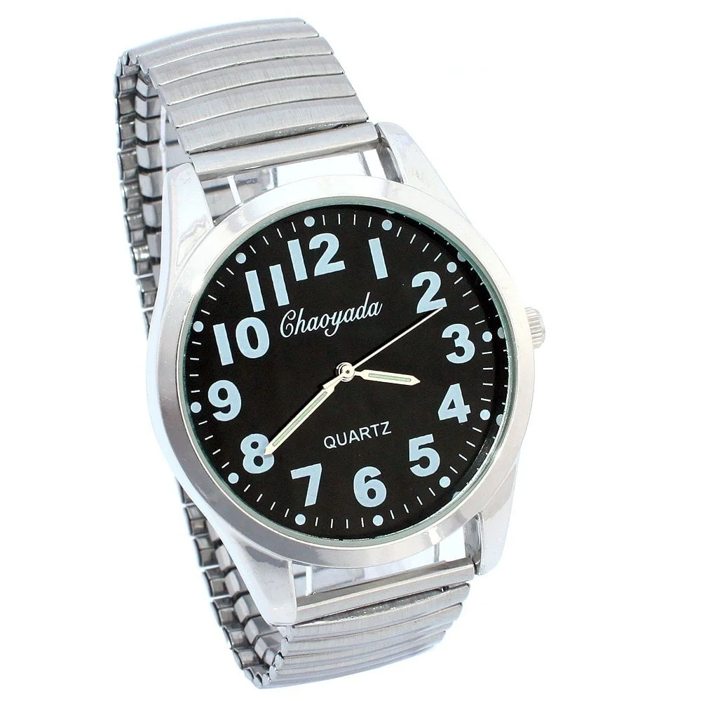 Men Watches Flexible Elastic Strap Men Stainless Steel Luxury Fashion Analog Wristwatch Father Relojes 4