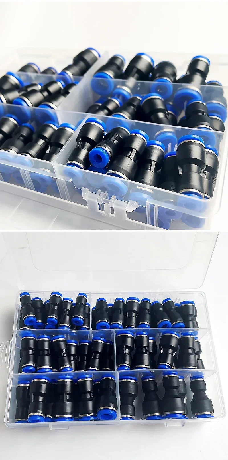 Description Picture 4 of item61PCs Boxed PG Pneumatic Connector Air Pipe 4mm 6mm 8mm 10mm 12mm PG8-6 PG10-8 PG6-4 PG8-4 PG10-6 PG12-6 PG12-8