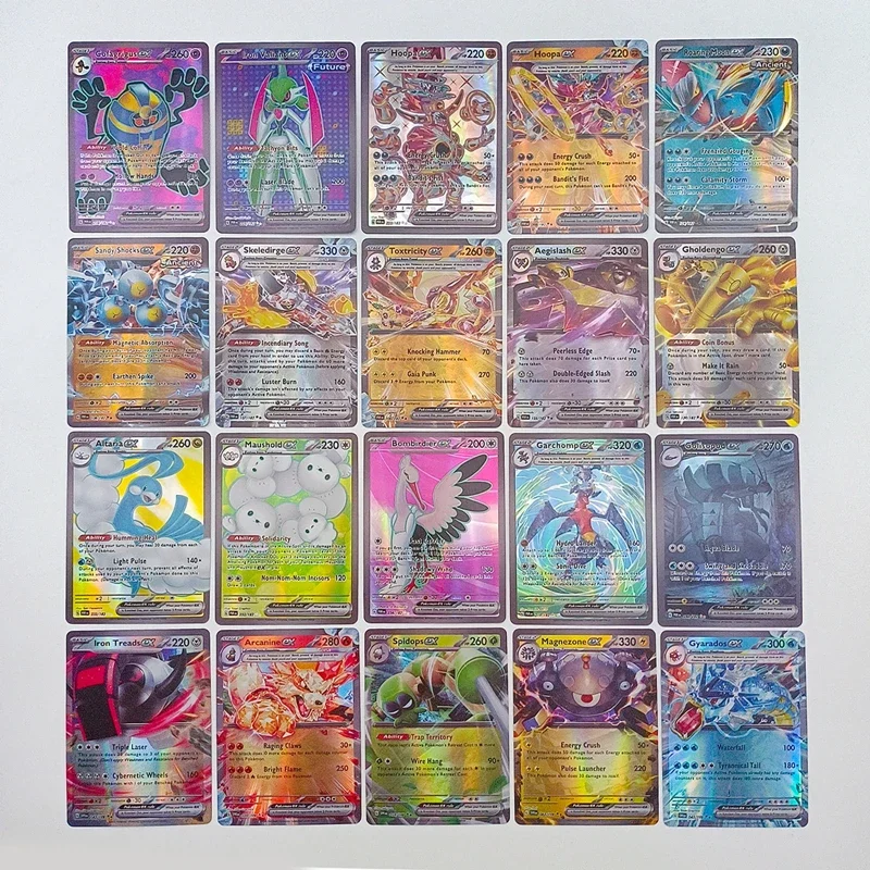 New Pokemon 100pcs EX Cards/box English Shining Energy Battle Toys Trading Card Game For Kids Boys Gift