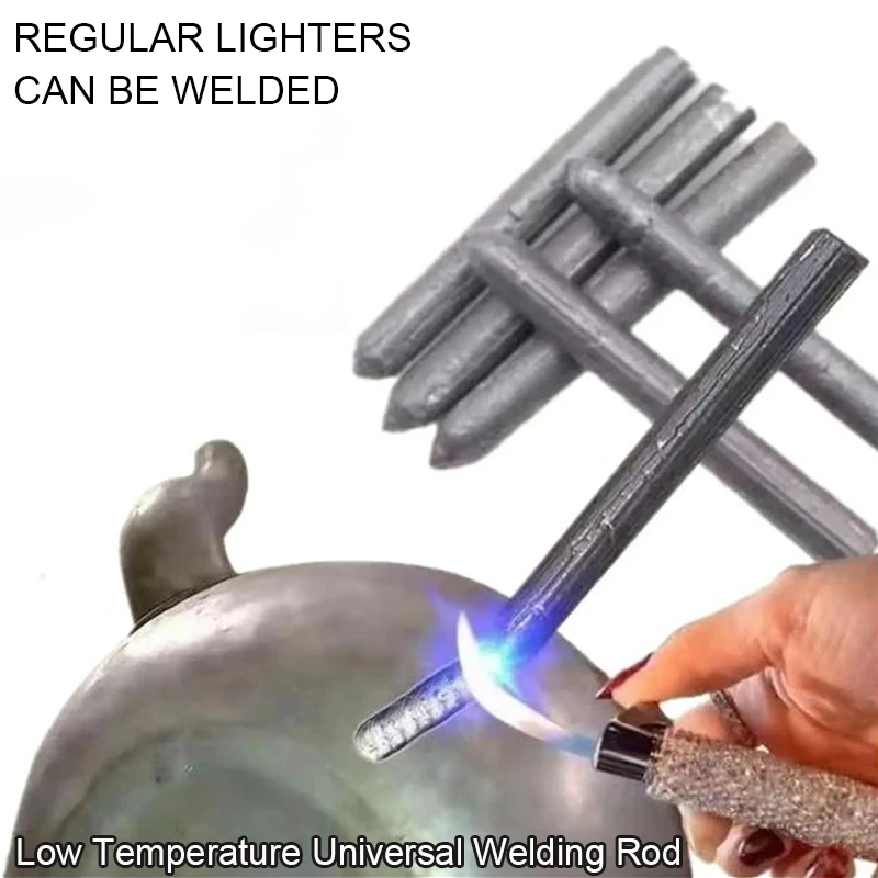 Low Temperature Universal Welding Rods - 6Pcs Easy Melt Solder For Aluminum, Steel & More With Lighter