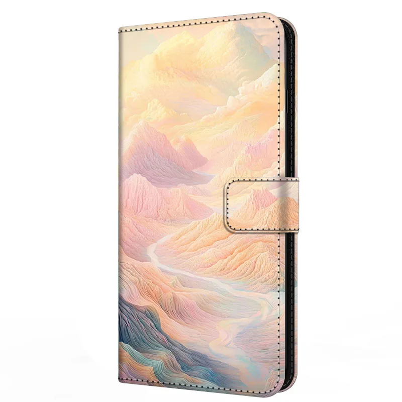Magnetic Pink Leather Wallet Case - Book Style Flip Cover