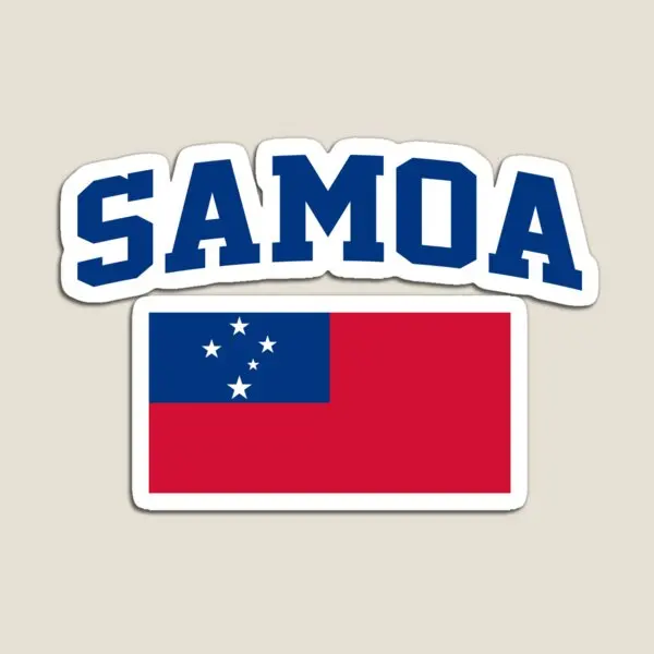 Samoa Flag Magnet Fridge Organizer Children Magnetic Toy Funny Kids Holder Refrigerator Baby Stickers Home Cute Colorful