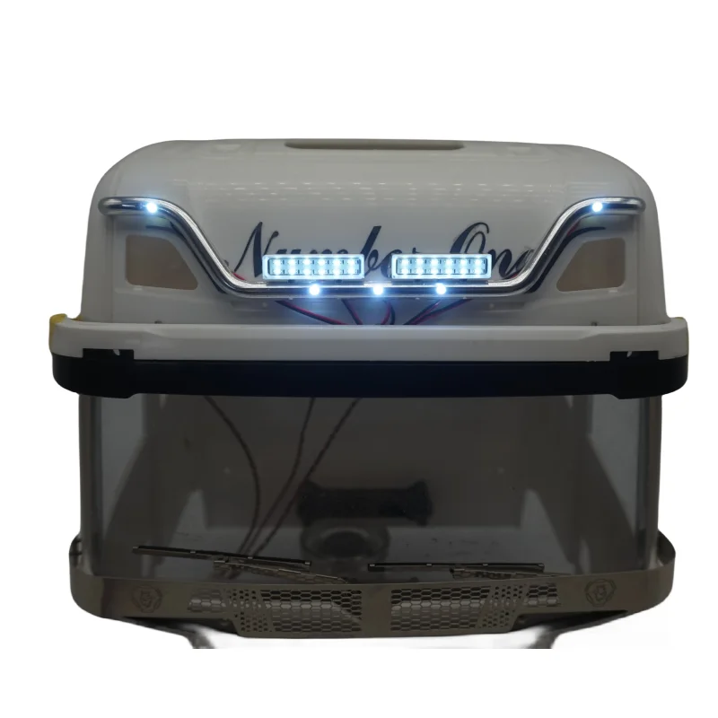 Lampada Del Riflettore Della Luce Del Led Della Cupola Anteriore Di Cnc Per Tamiya 1/14 Rc Truck Scania 770S Actros Volvo Tractor Rc Trailer Lesu Tami