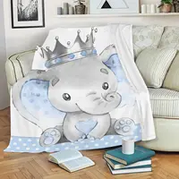 Plush and Flange Personalized Blanket Girl Name Customized Boy Gift Super Newborn Blanket Air Conditioning Blanket 2