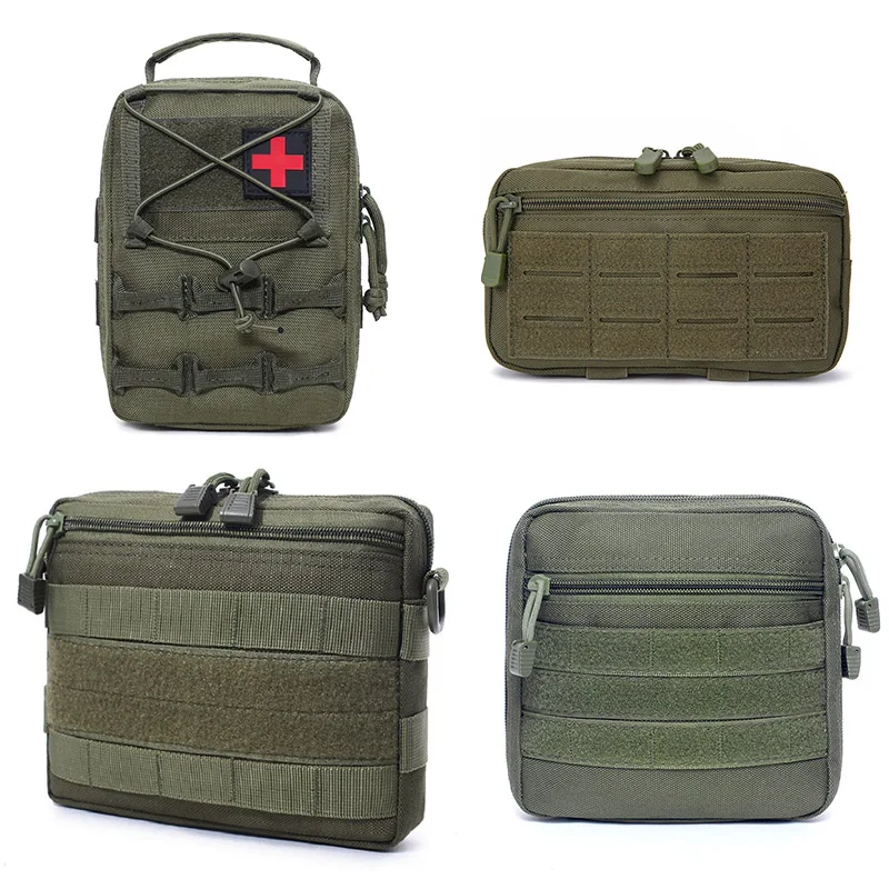 

Tactical Molle EDC Pouch Medical EMT First Aid Kit Pouch Emergency Tools Waist Pack Outdoor Hunting Camping Survival Fanny Pouch