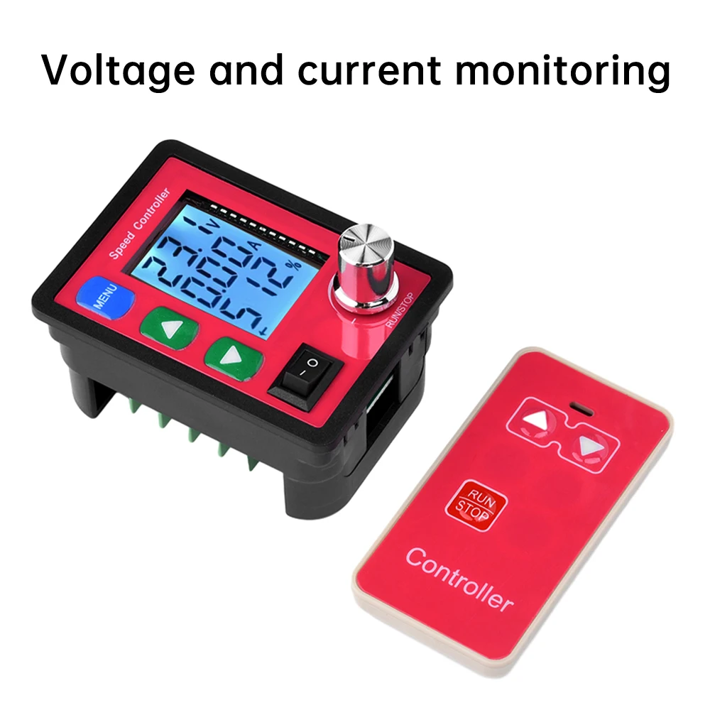 Regolatore di velocà PWM DC 6.5V-55V 30A Display digale intelligente LCD 0 ~ 100% Contagiri Motore telecomando wireless regolabile  13