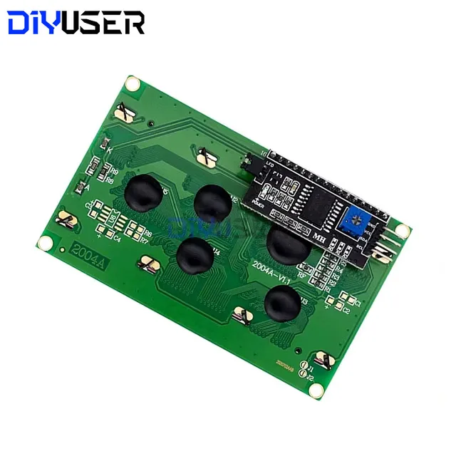 DIYUSER LCD2004 + I2C LCD2004 20x4 2004A синий зеленый экран символ ЖК-модуль адаптера последовательного интерфейса IIC для Arduino 2