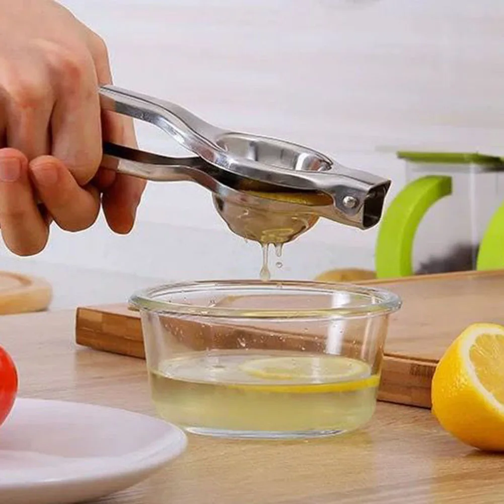 Stainless Steel Lemon Squeezer Bottle Opener 20.5*6.7cm For Lime Juicer Clip Fruit Orange Citrus Manual Bar Furniture Tool