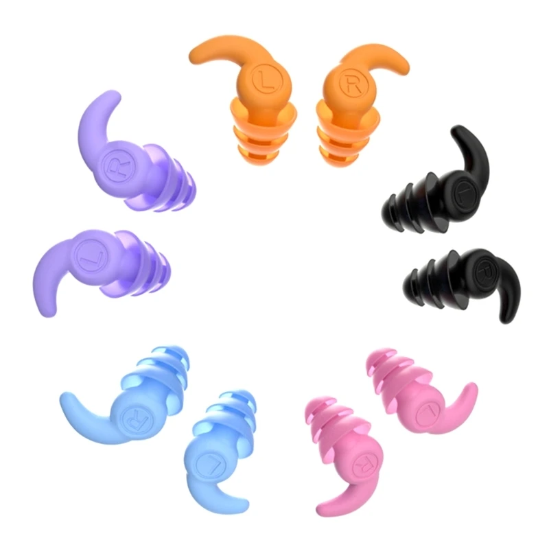 

2Pcs Hearing Protection Ear Plugs, Sound Insulation Earplugs Silicone Noise Cancelling Earplug Noise Reduction Dropship