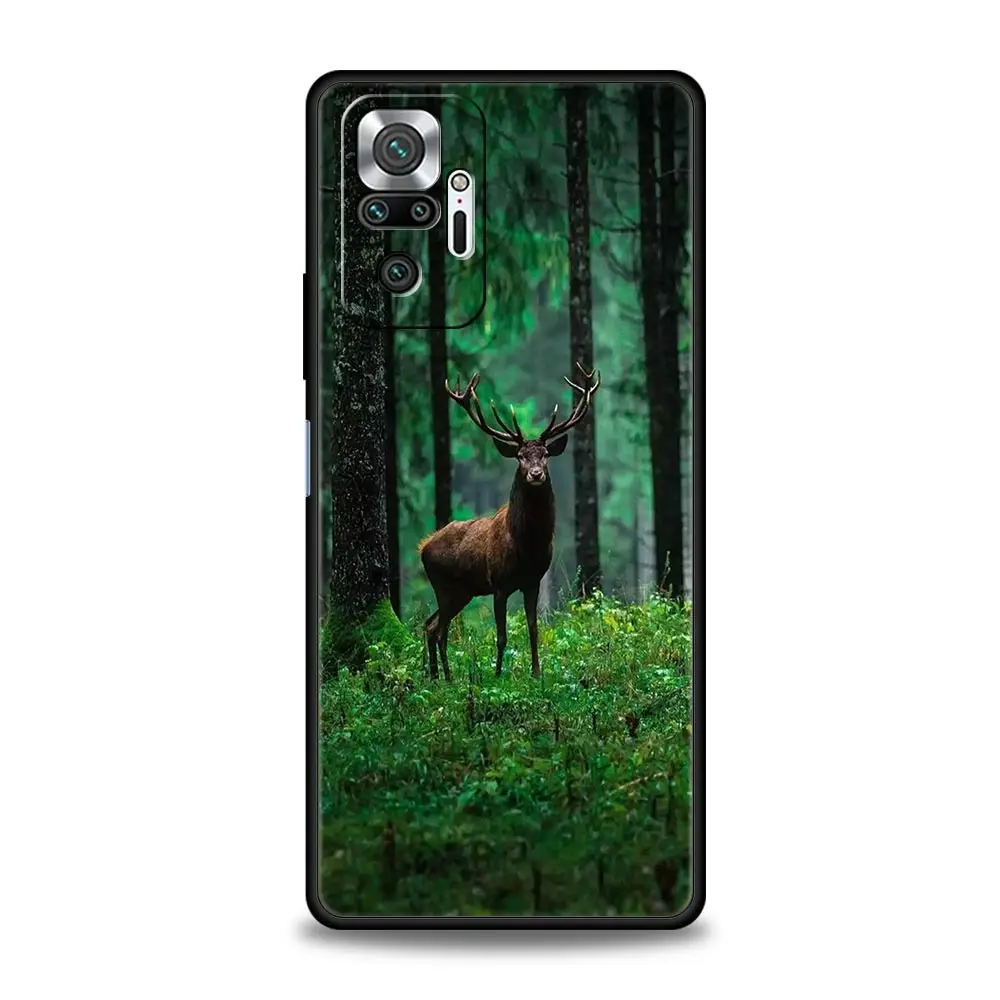 Deer Hunting Camo Phone Case - Black Cover