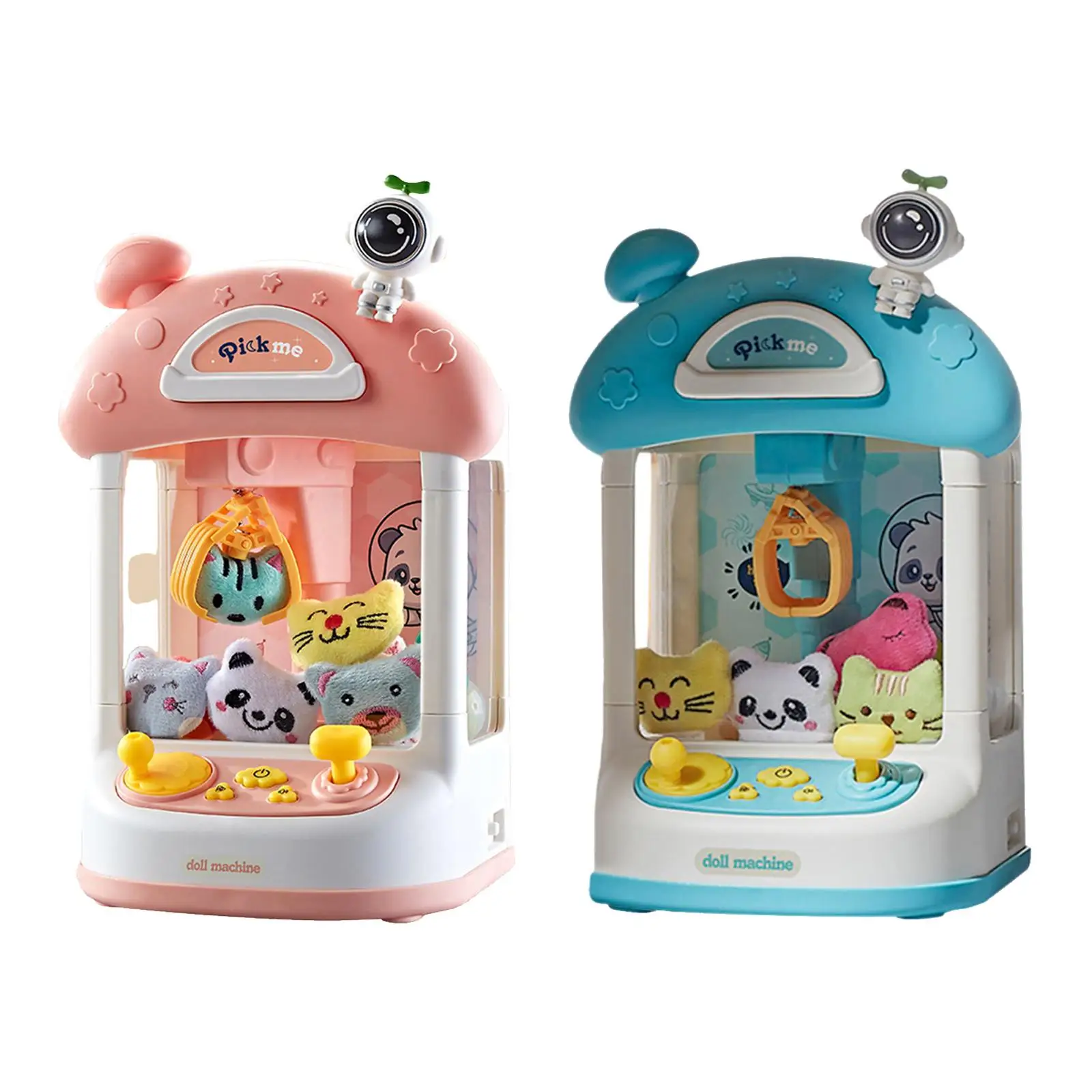 

Mini Claw Machine Children Interactive Toys with Lights Cartoon Arcade Claw Game Favors for Kids Girls Adults Boys Gifts