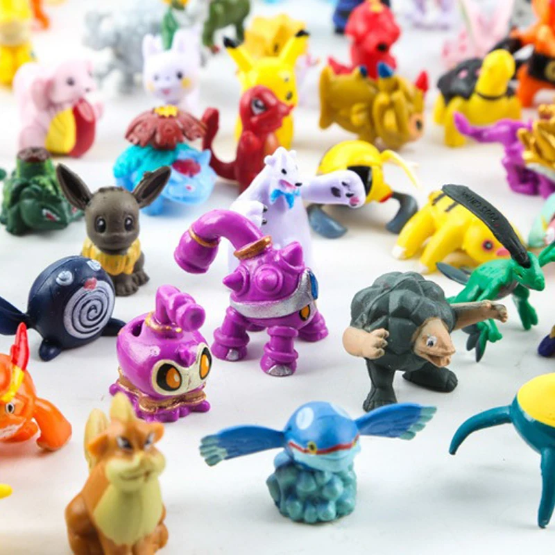 48-144pcs  피규어 장난감 애니메이션  액션 피규어 모델 장식 장식 어린이 크리스마스 선물을위한 장난감 수집