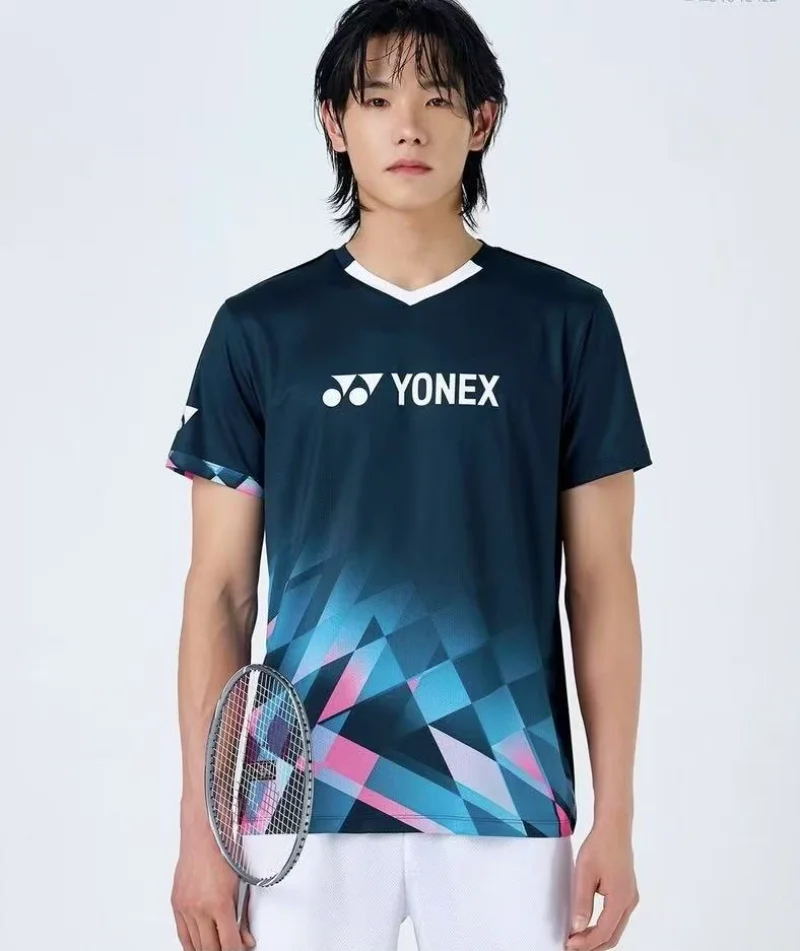 YONEX Badminton Tennis Wear Sports T-shirts Short-sleeved Comfortable Breathable Sweat-absorbent Quick-drying Tops short sleeve t shirt badminton uniforms
