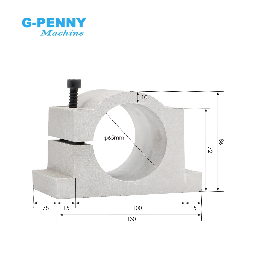 ¡Nueva llegada! G-penny 1,5 k ER16 D = 65mm de husillo Motor refrigerado por aire, 110v/220v/380v, refrigeración por aire para trabajo de madera, 65x258mm, 4 rodamientos