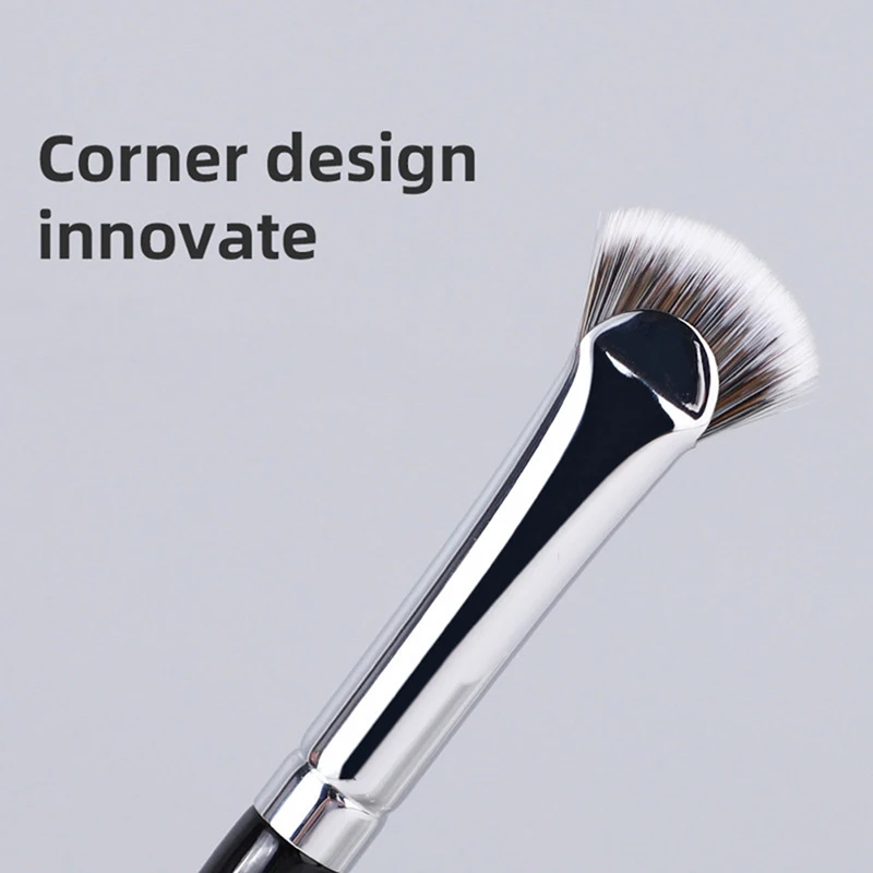 Description Picture 5 of item1PC Fan-shaped Eyelash Brush Soft No Shedding Professional Beauty Eyelash Makeup Brushes Mascara Highlighter Powder Smudge Tool