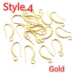 High - Quality Silver Plated & Rose Gold Earring Hooks - 6 Color Variety Pack (20pcs, 15x10mm) (Y6 - 10)