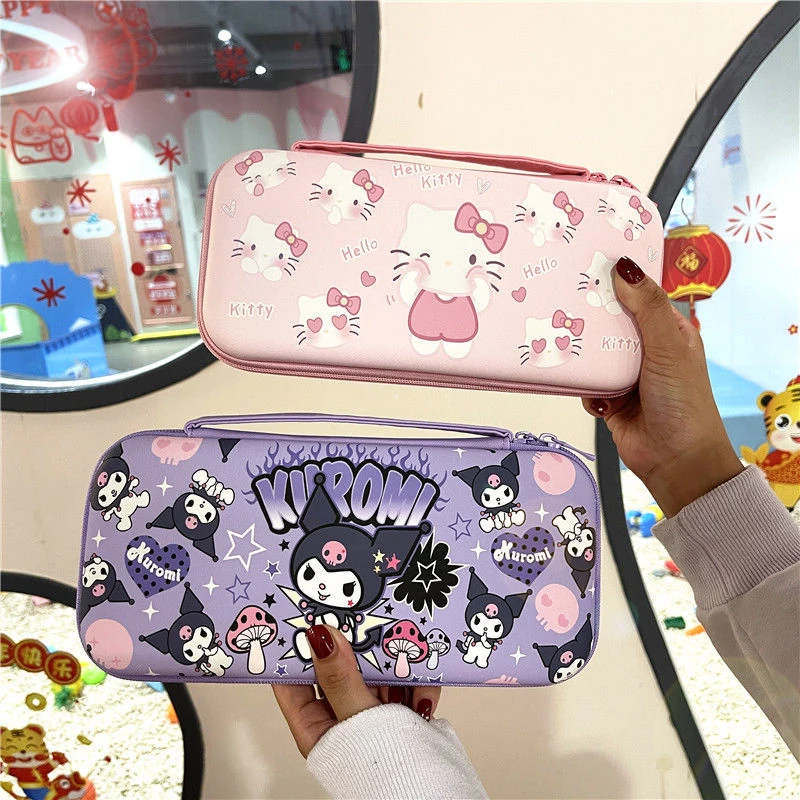 Sanrioed hello kitty kuromi kawaii nintendo switch saco de ...
