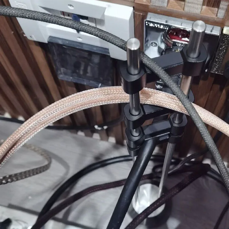 Stainless Seel Cable Aluminium Alloy HIFI Line Rack Audio Lifter Wire Stringing Bracket Equipment Cable Tray Organizer Stand