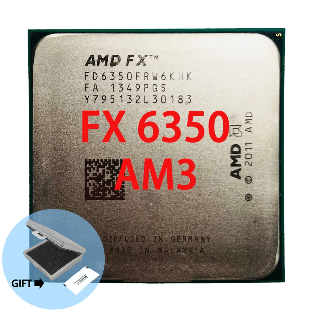 Amd Fx Tm 6350 Six Core Processor 3.90 Ghz AMD-FX-6350-FX-6350-FX6350-CPU-3-9GHz-125W-Socket-AM3-processore-CPU