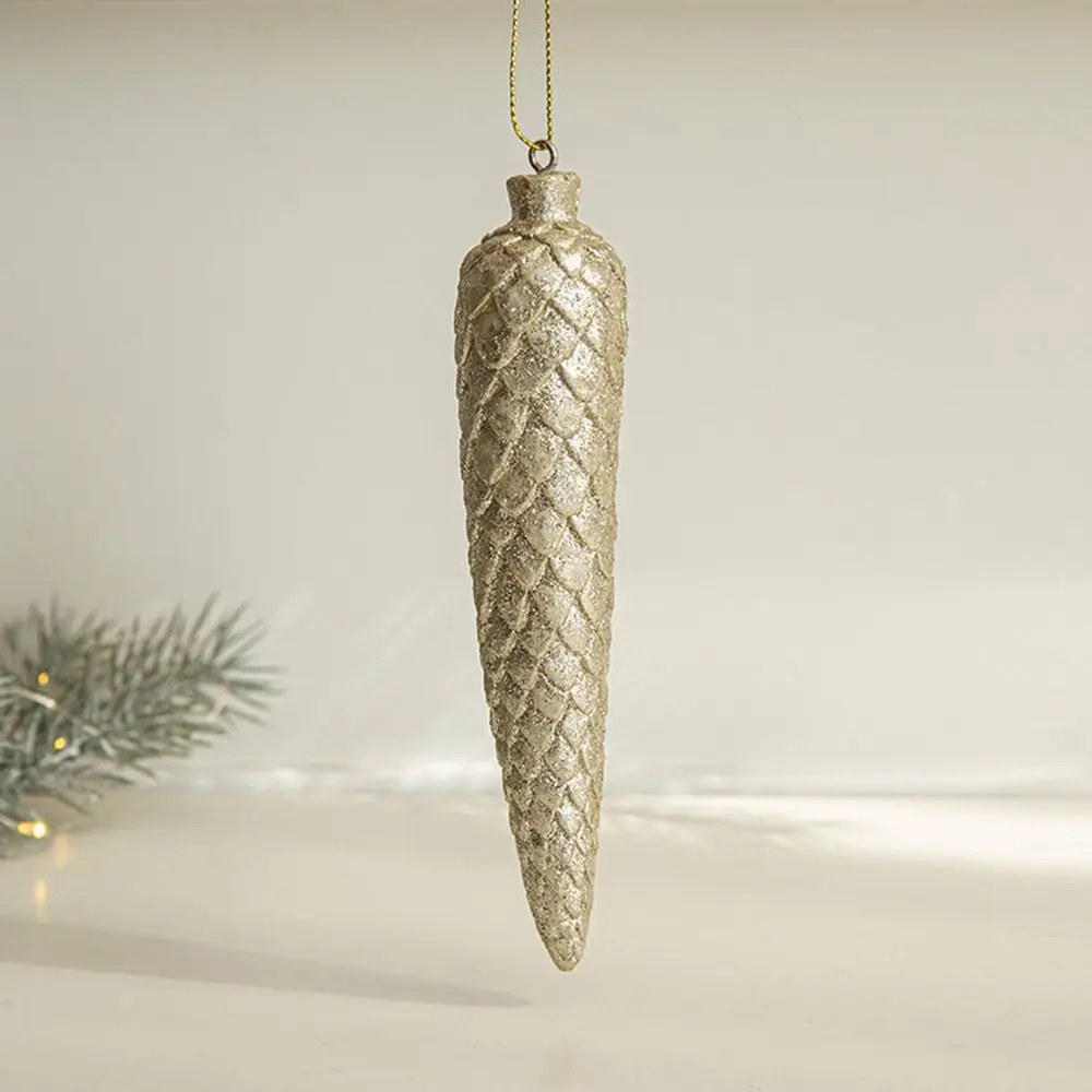 Resin Gold Christmas Hanging Decoration Deer Horse Hazelnut Pinecone Hanging Pendant Resin Angel Soldier Christmas Tree Ornament