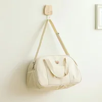 Large Capacity Mommy Bag Korean Style Canvas Diaper Bag Travel Maternity Pack Hospital Bag Baby Items Organizer 2