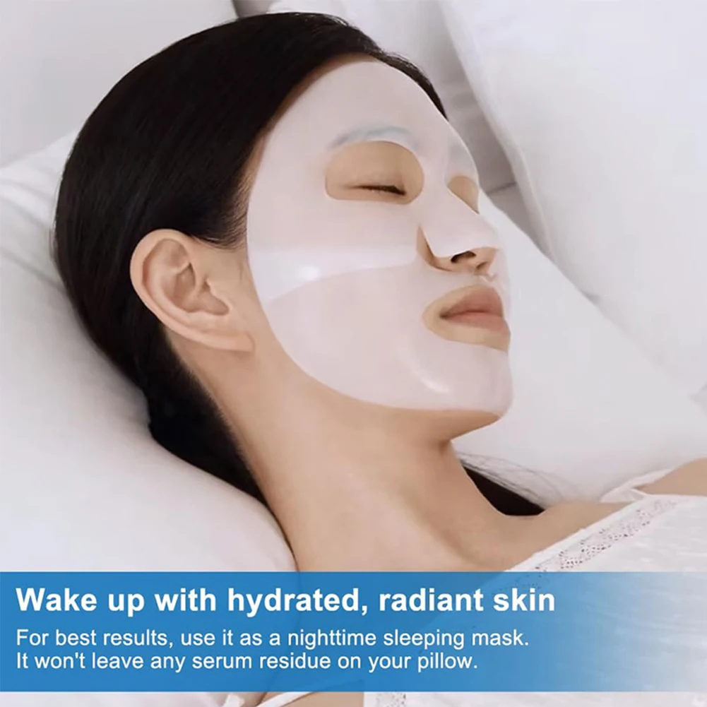 4Pcs/box Bio Collagen Face Mask Shrink Pores Deep Hydrating Overnight Mask Moisturizing Refreshing Brightening Face Skin Care