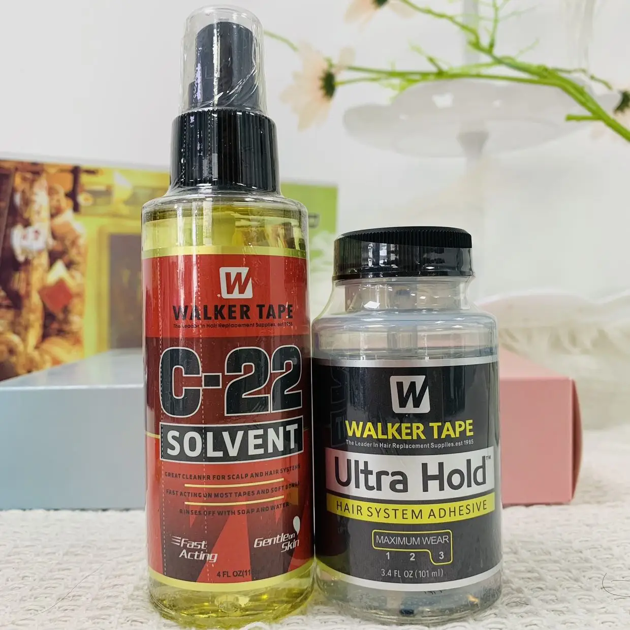 Wig Glue Remover Wig Spray Wig Care Spray C-22 Adhesive Solvent Remover Spray for Lace Wigs 4OZ