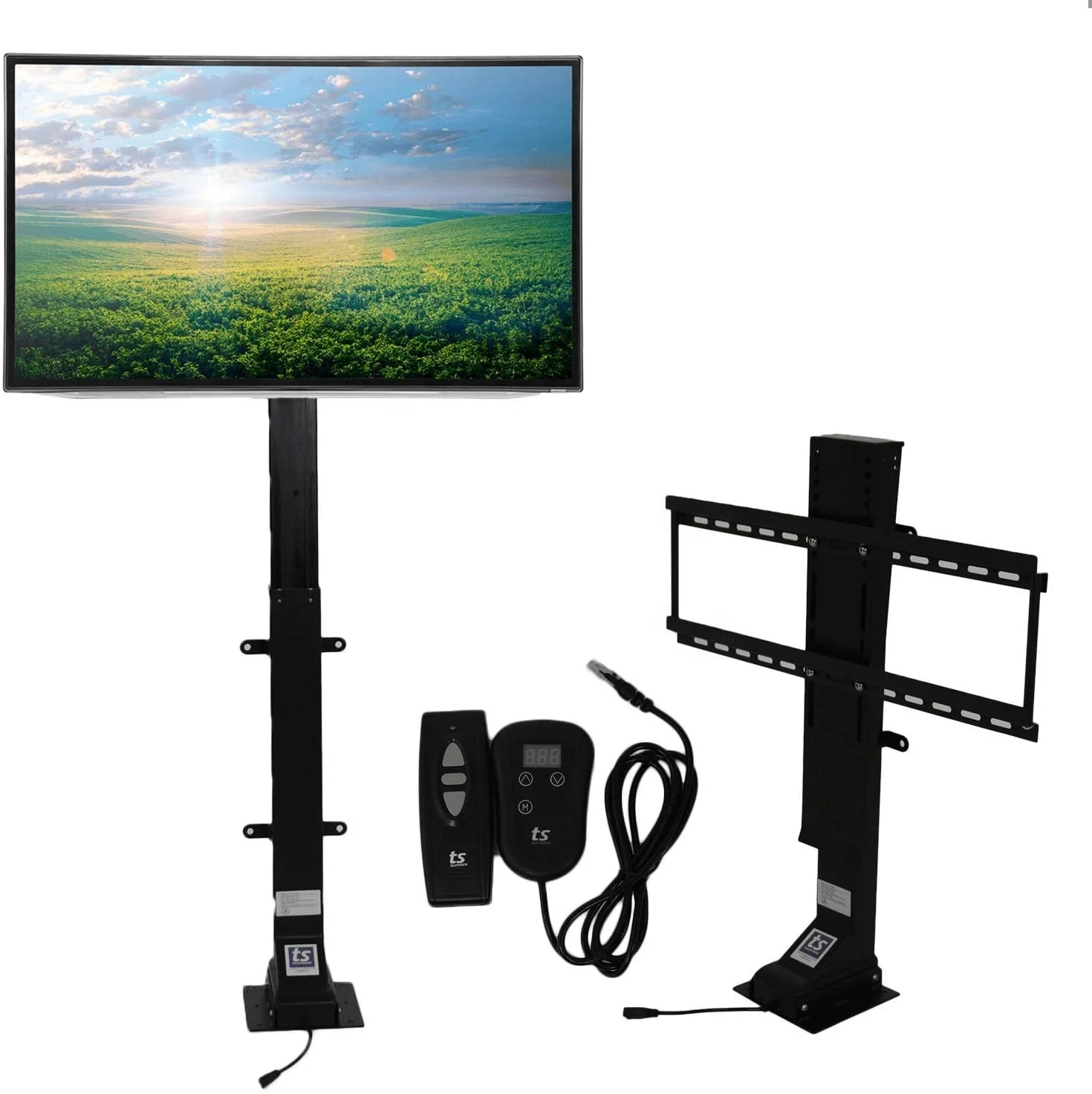 32''~70'' TV Wall Mount Double Arm/Motorized TV Lift Stand Wall Remote  Control Electric Power Lift TV Cabinets - AliExpress
