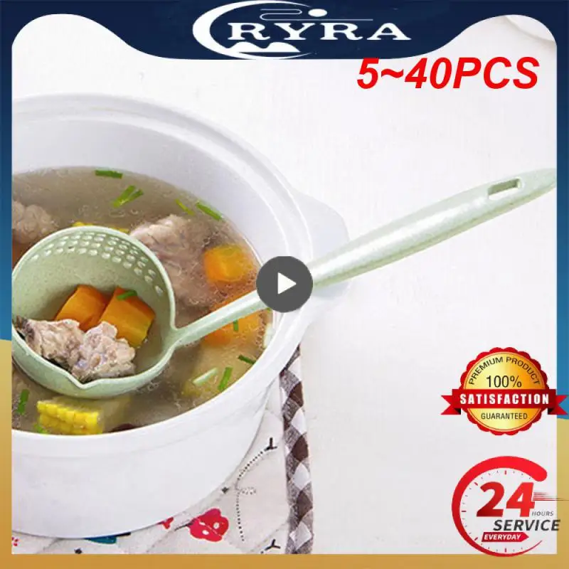 

5 ~ 40 шт., силиконовые ложки с длинной ручкой