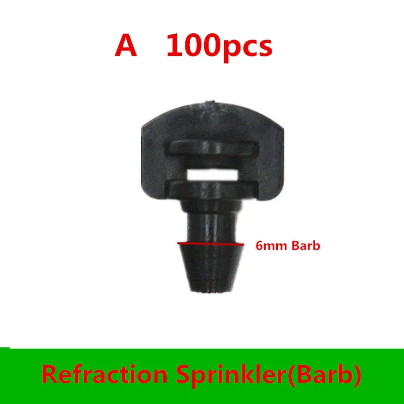Garden Sprinkler 100PCS G Refractive Micro Sprinkler Fruit Misting Sprinkler Micro Microjet Misting Greenhouse Irrigation Drip Irrigation Irrigation Sprinklers Drip Irrigation Sprinklers