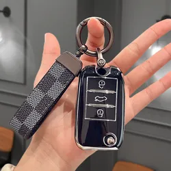 Premium TPU Car Key Cover Protector with Holder Case (Black Set 1)