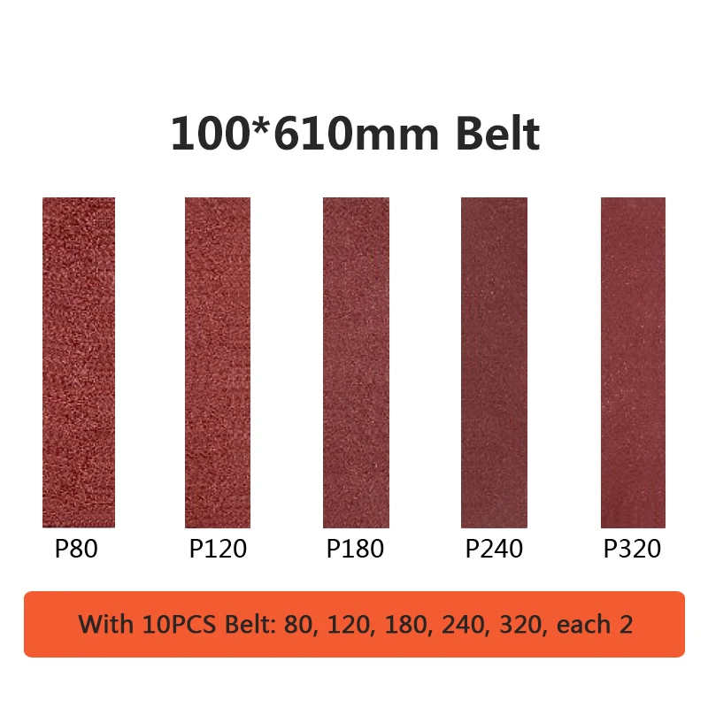 400W Desktop Belt Machine DIY Polishing Grinding Machine Cutter Edges Sharpener Multifunctional Belt Sander With 10PCS