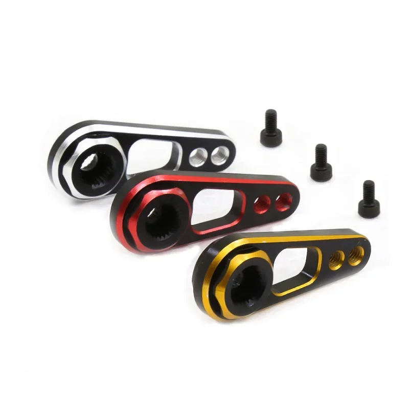 

1PCS RC Car Aluminum Alloy Double Hole 25T Steering Servo Arm for RC Crawler Axial SCX10 90046 TRX-4 MST Recat