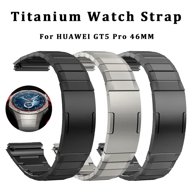 Original No Gaps Luxury Titanium Strap for Huawei Watch GT 5