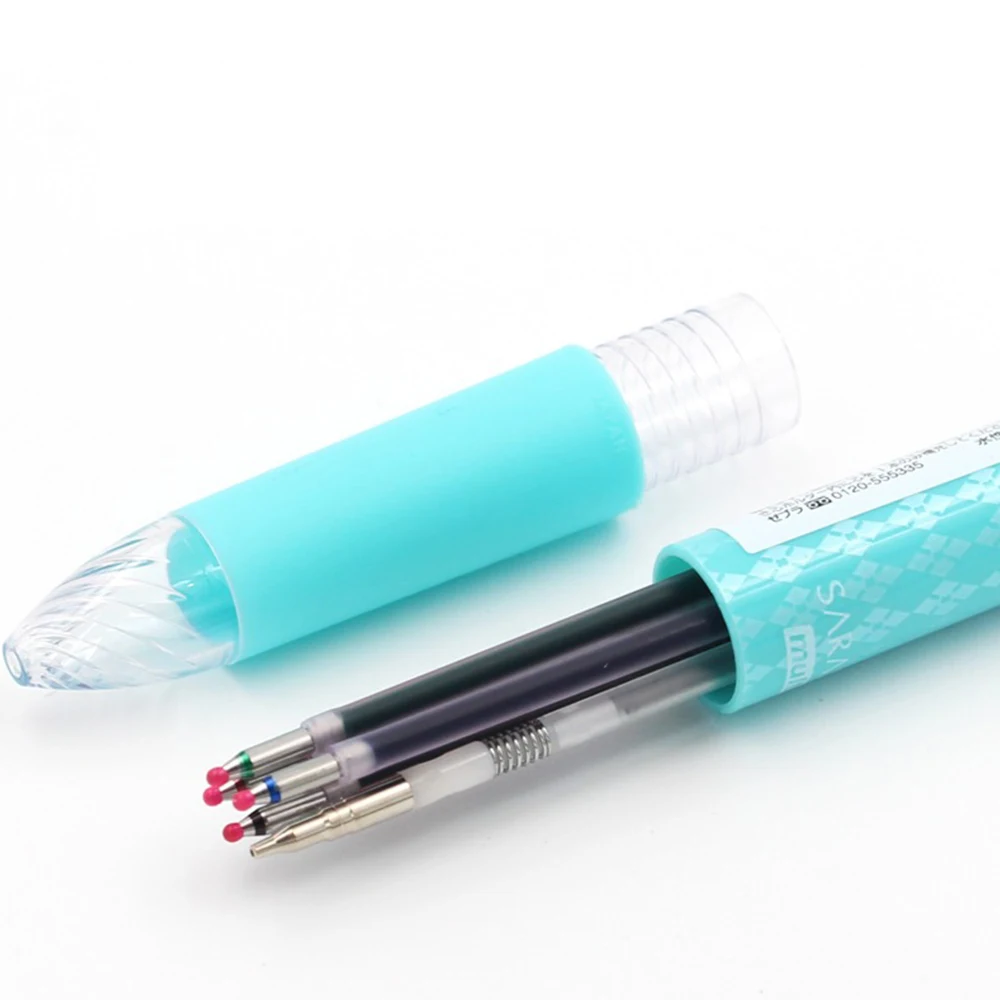 Japan Zebra Multi-function Pen J4SA11 4-color Gel Pen+0.5mm Mechanical Pencil Student Red Green Blue Black Office Stationery