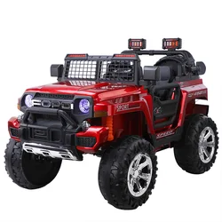 Children's Electric Car Large Four-wheel Drive Off-road Vehicle Toys for Adult with Double Seat Riding Game Toy Swing Stroller