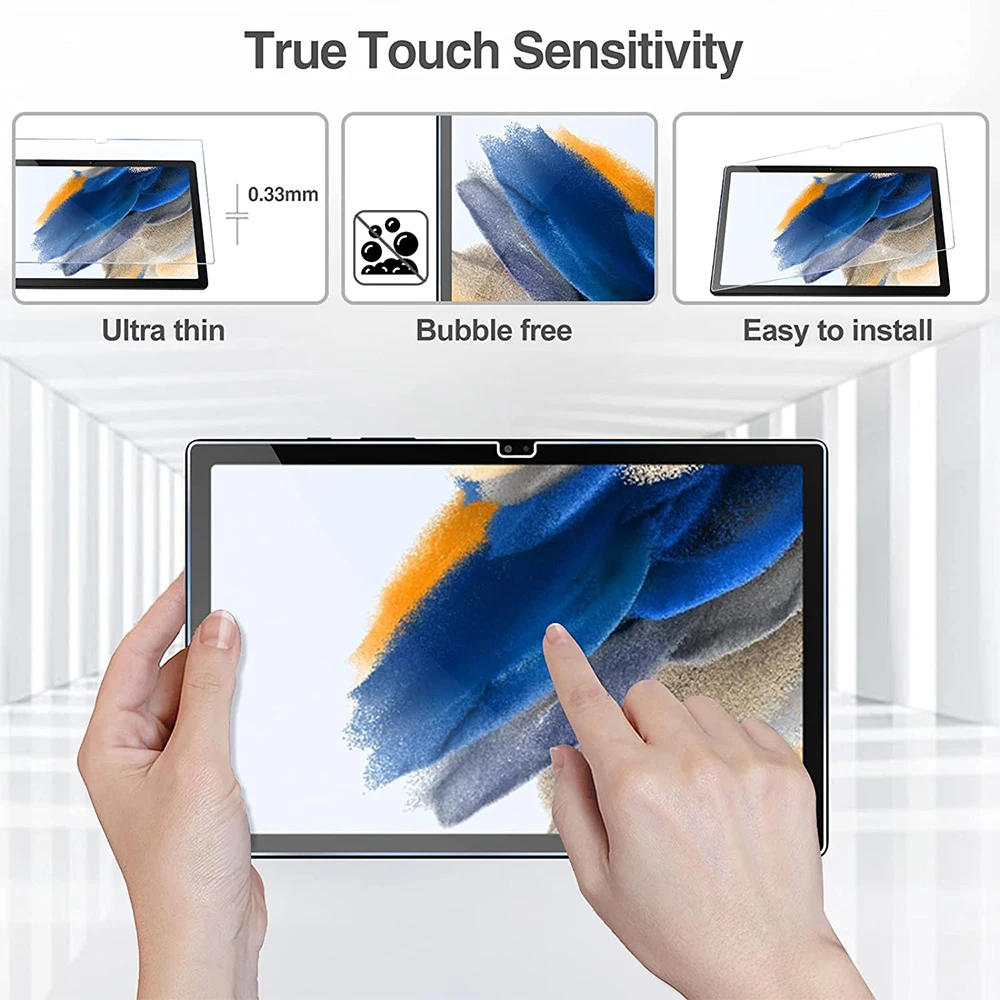 3PCS Tempered Glass Screen Protector For Samsung Galaxy Tab A8 A7 lite A 8.0 8.7 10.1 10.5 2019 S8 S7 S5 S5e S6 10.4 11 2022