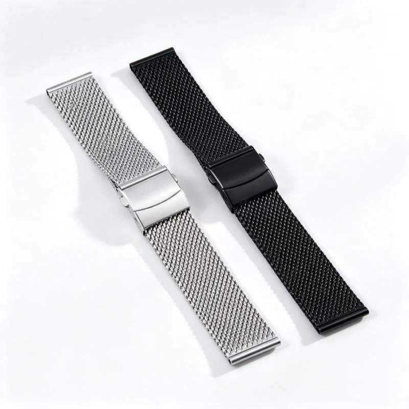 Premium Quick Release Milanese Stainless Steel Watch Strap Replacement - Sleek 1mm Design