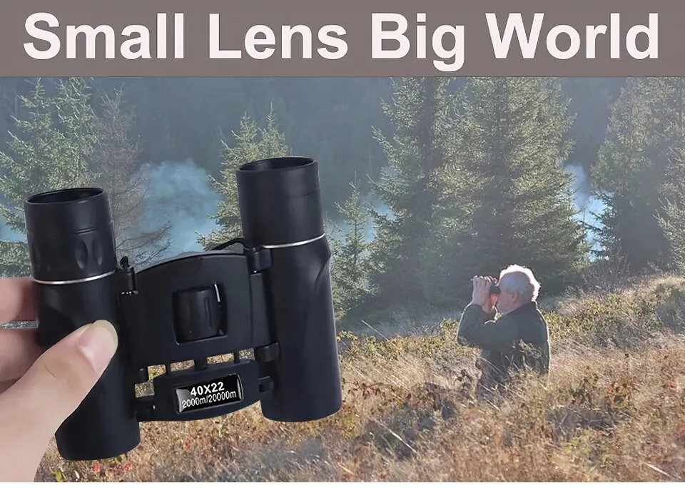 S3efb4a28d32b41519a1efe7674dd7a505 Kolekcja AliExpress 40x22 HD mocna lornetka 2000M składana daleki zasięg Mini teleskop optyka BAK4 FMC dla sporty łowieckie