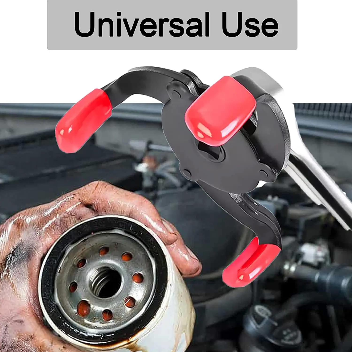 Universal 3 Jaw Oil Filter Remover Tool Cars Oil Filter Removal Interface Wrench