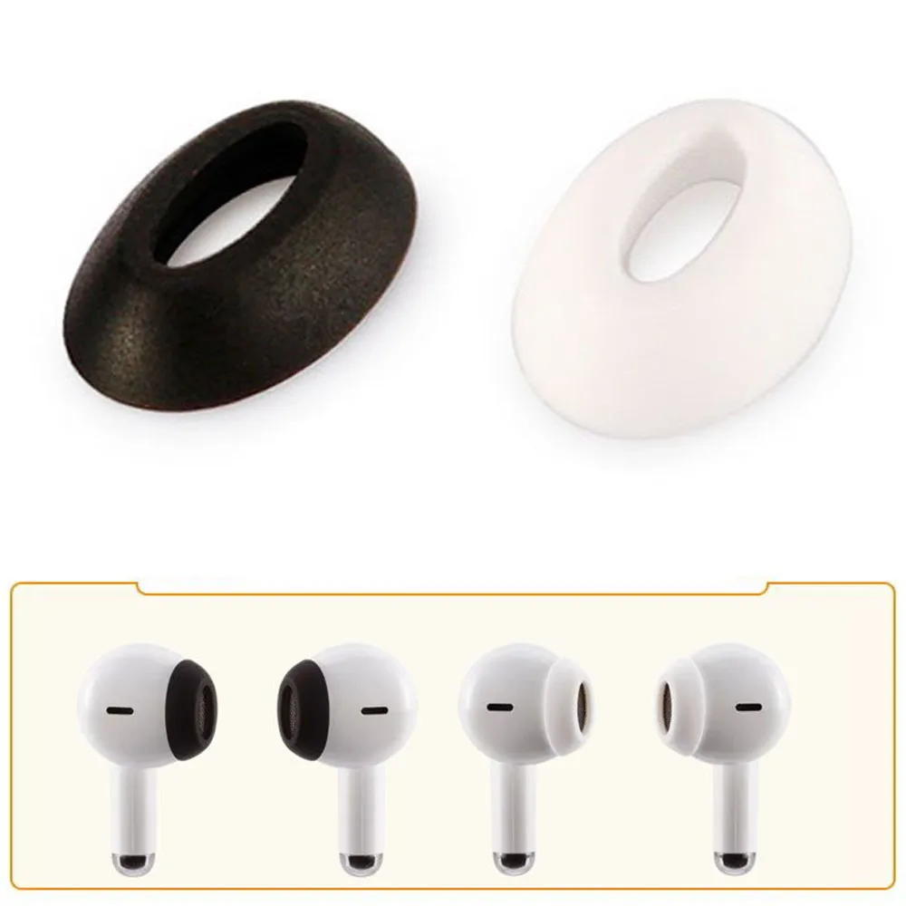 Silicone Ear Tips Gels para Lenovo Lp40 Pro Fone de Ouvido sem Fio Tampa Earbuds Protetora Earpiece Eartips Earcaps Acessórios Pcs