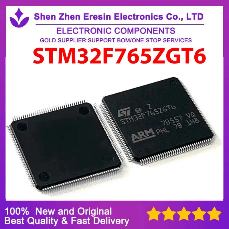 

Free shipping 5PCS/LOT STM32F765ZGT6 TQFP144 New and original