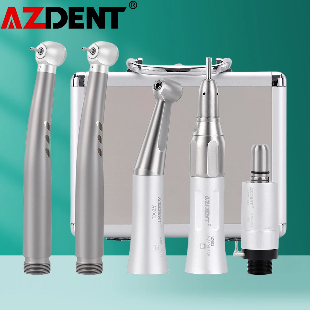 AzdentDentalHighandLowSpeedHandpieceKitLEDStandardHighSpeed