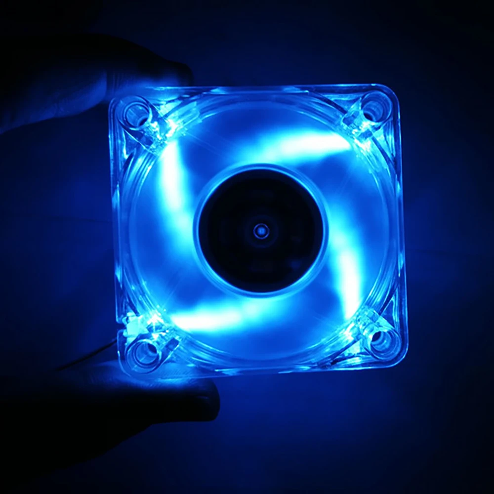1pcs 3D 프린터 팬 6010 6015 2pin 60x60X10 60x60X15mm 5V 냉각 LED 라이트 쿨러 빛나는 유압 베어링 팬 DC 5V