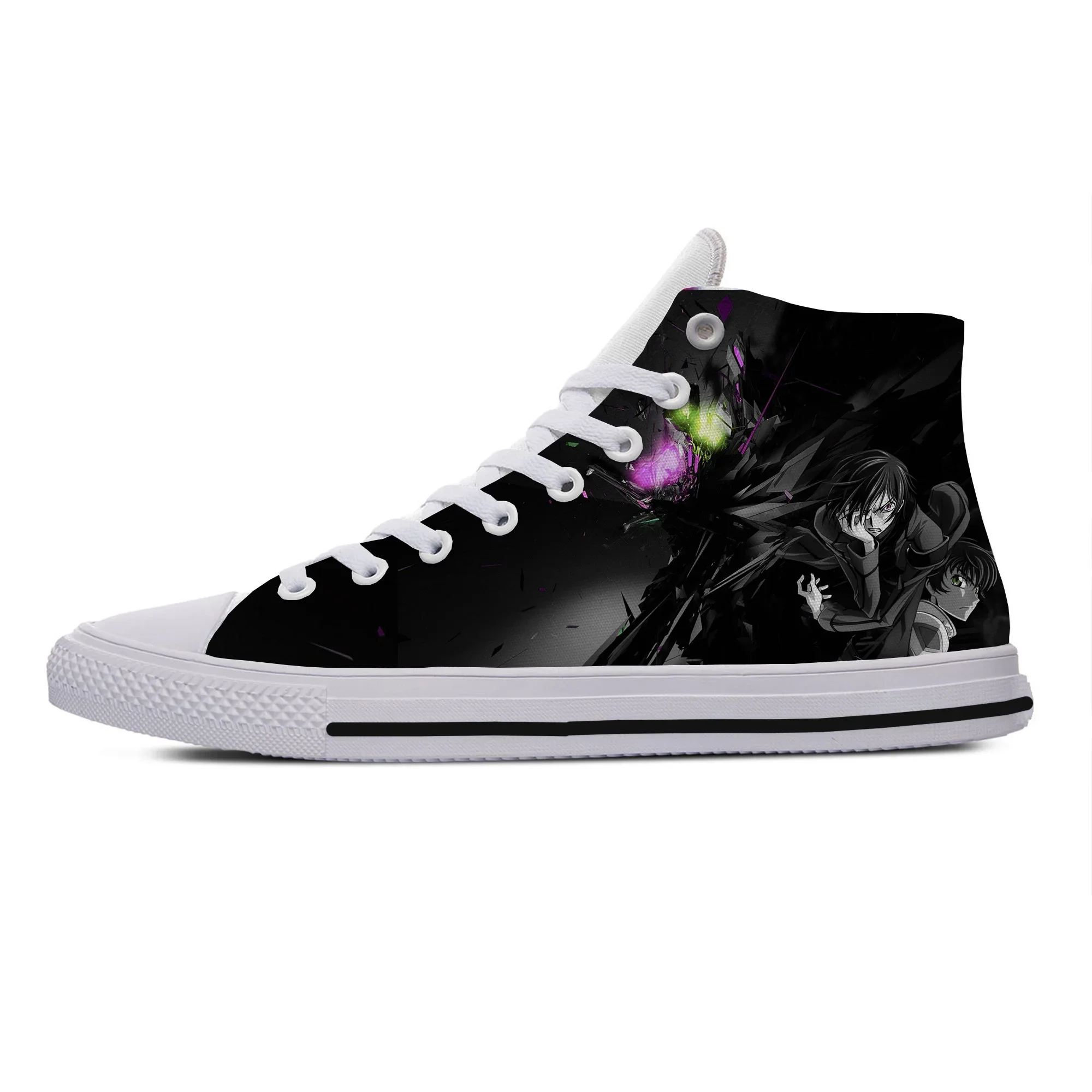 Hot Cool Fashion Funny Cartoon High Quality Summer Sneakers Casual Shoes Men Women Anime Code Geass Casual High Help Board Shoes