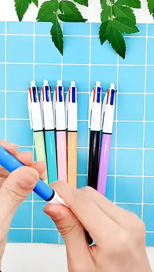 1/4 pezzi 4 penne a sfera colorate penna retrattile multicolore 0,7 mm penne navetta colorate penne infermieristiche, per cancelleria per ufficio scuola  21