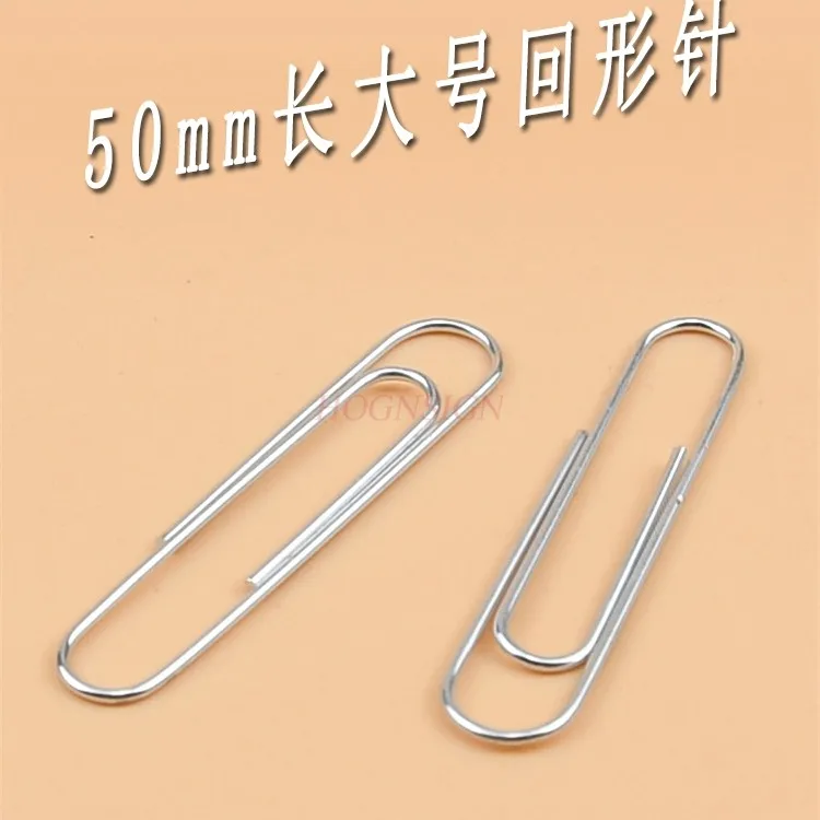 

80pcs stationery clips Paper clip box large paper clip paper clip paper clip 50MM thick stationery clip