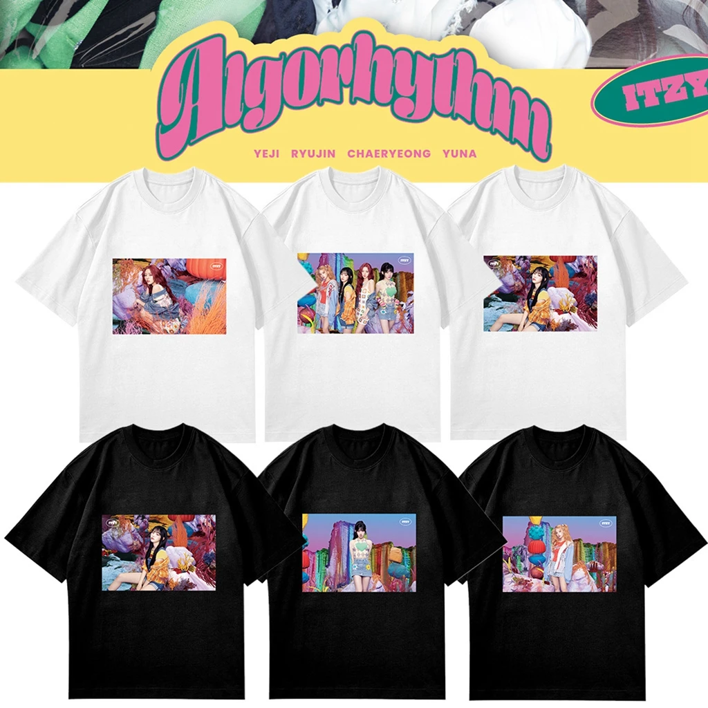 

Summer casual women's cotton tops ITZY BORN to be graphic T-shirt clothing Harajuku fashion men's T-shirt