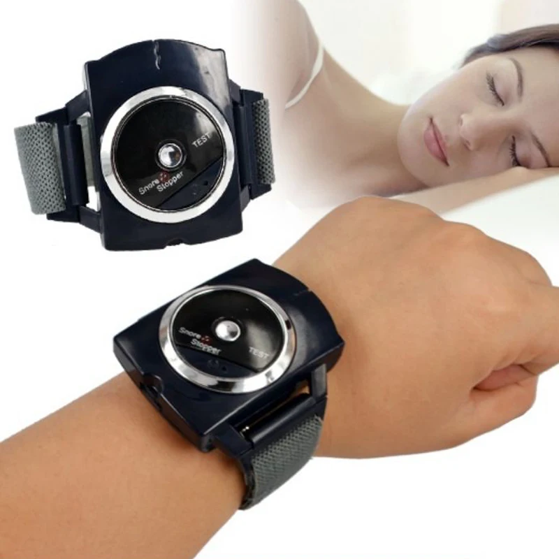 AntiSnoringDeviceStopIntelligentSnoreStopperWristbandWatch